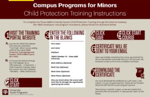 Child Protection Training Instructions for Texas A&M Employees